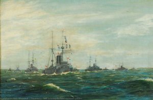 The Atlantic Fleet Entering Portland Harbour, 1910 — Poignard
