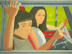 Ada And Vincent In The Car — Alex Katz