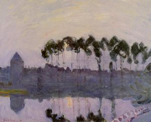 Setting Sun At Moret — Alfred Sisley