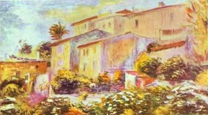 House At Cagnes — Pierre-auguste Renoir, Impressionist Landscape