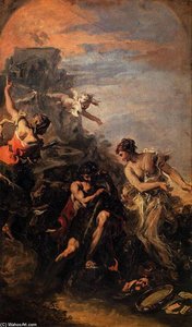 Hercules At The Crossroad — Sebastiano Ricci, Baroque