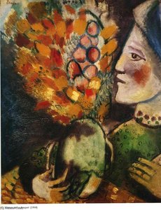 Woman With A Bouquet — Marc Chagall