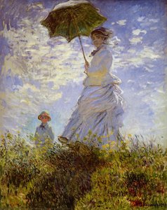 The Woman With The Parasol Sun — Claude Monet