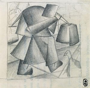 Peasant Woman With Buckets — Kazimir Malevich