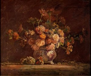 Zinnias — Theodore Clement Steele