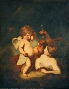 Venus Chiding Cupid For Learning To Cast Accounts — Sir Joshua Reynolds, Rococo Style