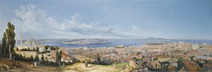 Panoramic View Of Constantinople, View From Beyazit — Girolamo Gianni