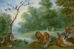 Paradise With The Fall Of Man — Jan The Younger Brueghel