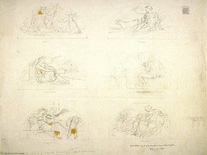 (iowa State Capitol Rotunda) (study For Six Lunettes) — Kenyon Cox