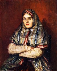 Townswoman (also Known As A. Yemelyanova, Née Schreider) — Vasily Ivanovich Surikov