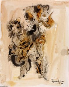 Sketch For Sculpture ( 5) — Chaim Gross