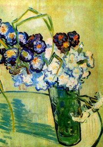 Still Life Glass With Carnations — Vincent Willem Van Gogh, Post-impressionism