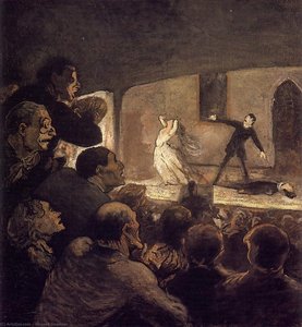 In The Theater — Honoré Daumier