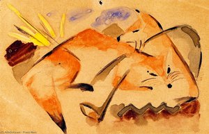 Two Foxes (also Known As Foxes) — Franz Marc
