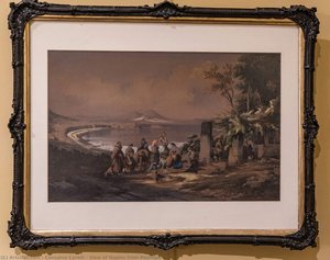 View Of Naples From Posillipo — Consalvo Carelli, School Of Posillipo