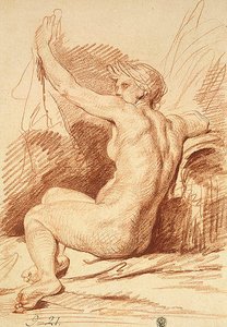 Study Of A Nymph — Жан Батист Грез