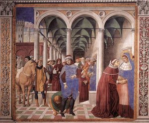 Arrival Of St. Augustine In Milan — Benozzo Gozzoli