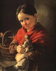 Girl With A Doll — Vasily Andreyevich Tropinin