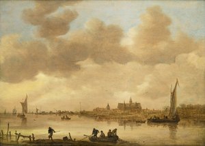 River Scene — Jan Josephszoon Van Goyen, Dutch Golden Age Landscape