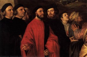 Presentation Of The Virgin At The Temple (detail) — Titian