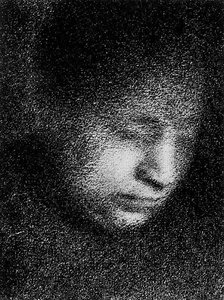 Madame Seurat Reading — Georges Seurat, Pointillist Neo-impressionism