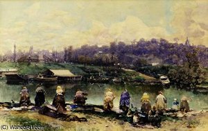 The Washerwomen — Martín Rico Y Ortega