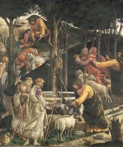Detail Of The Youth Of Moses, In The Sistine Chapel — Sandro Botticelli