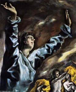 The Opening Of The Fifth Seal (detail) — El Greco