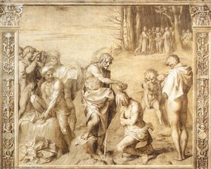 Baptism Of The People — Andrea Del Sarto, High Renaissance