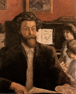 The Composer Claude Terrasse And Two Of His Sons, Jan And Charles — Pierre Bonnard