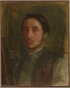 Self-portrait In A Brown Vest — Edgar Degas, Realist Observation