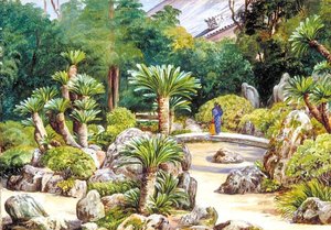 Garden Of The Nishihongwange Temple, Kioto, Japan — Marianne North