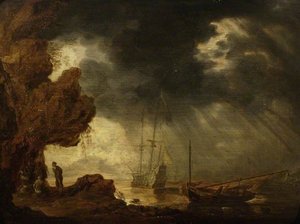 Sea Piece with Figures
