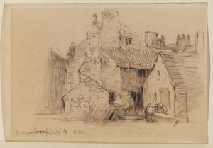 Houses At Knaresborough — David Cox