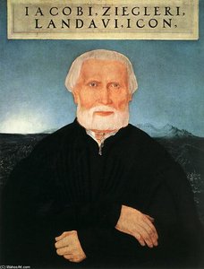 Portrait Of Jacob Ziegler — Wolf Huber, Renaissance