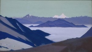 Fog In The Mountains. Himalayas. — Nicholas Roerich, Symbolism