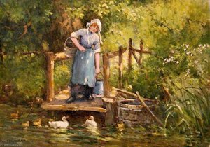 A Farm Maid — Ferdinand E Gröne