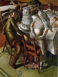 The Marriage At Cana. Bride And Bridegroom — Sir Stanley Spencer
