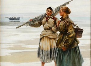 Fishing Girls in Brittany