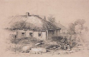 Landscape With Hut — Aleksey Savrasov, Contemporary Realism
