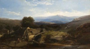The Old Mill At Porran — Henry Bright, Norwich School
