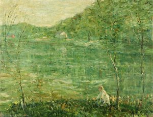 By The River — Ernest Lawson