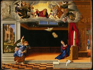 The Annunciation — Girolamo Da Santacroce
