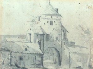 Luttekepoort Vanuit De Stad Gezien — Gerard Ter Borch