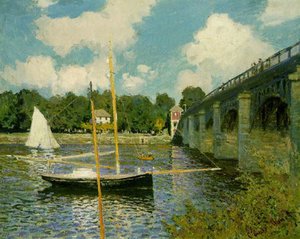 'the Highway Bridge At Argenteuil' — Claude Monet, Impressionism
