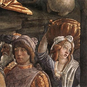 The Trials And Calling Of Moses (detail) (19) — Sandro Botticelli