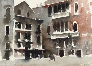 A Square In Venice — Edward Seago