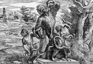 Caricature Of The Laocon-group — Titian