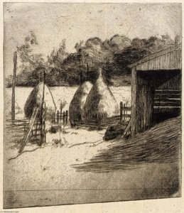 The Haystacks — Julian Alden Weir