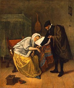The Doctor And His Patient — Jan Havickszoon Steen